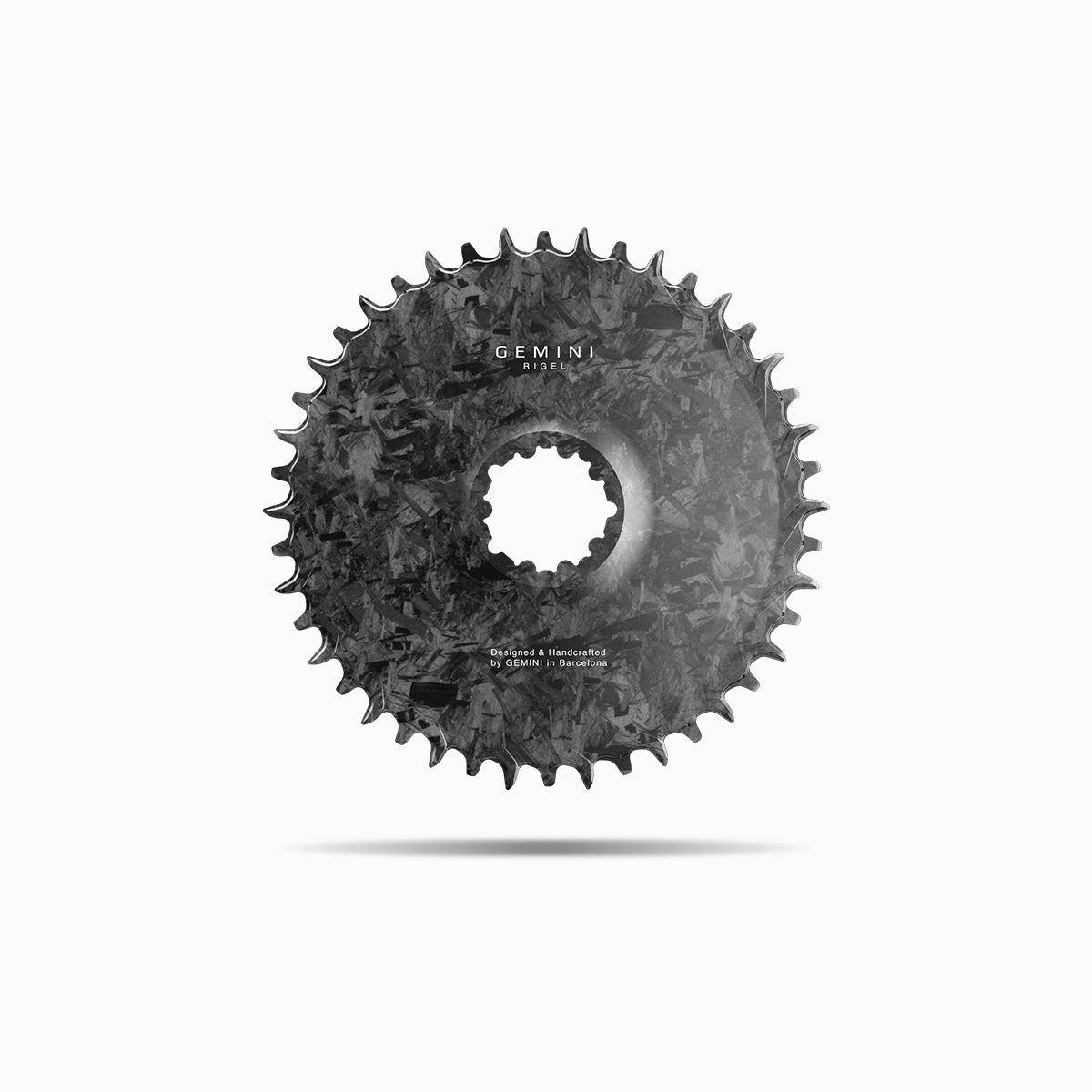 Compra ahora el exclusivo plato de carbono Gemini RIGEL para Carretera y Gravel SRAM 3 tornillos. Ultraligero, rígido y silencioso. Para ciclistas exigentes.
