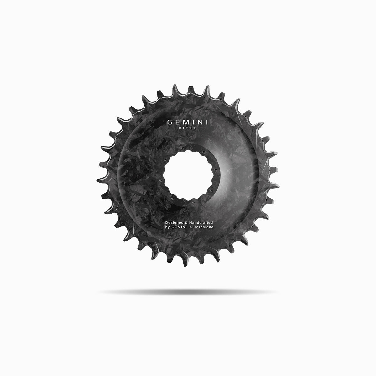 Compra ahora el exclusivo plato de carbono Gemini RIGEL para MTB Race Face Cinch. Ultraligero, rígido y silencioso. Tecnología para ciclistas exigentes.