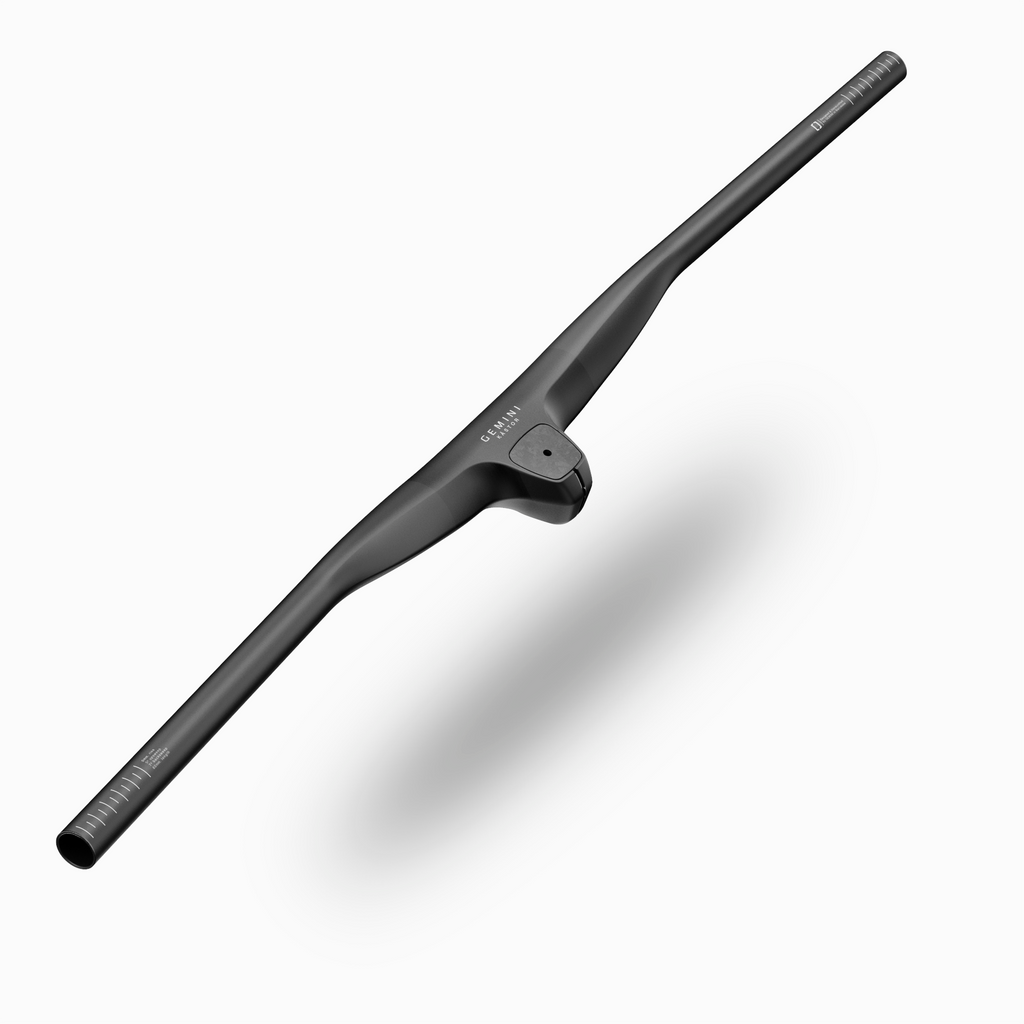 Manillar Gemini KÄSTOR de carbono con potencia integrada y diseño unibody, vista superior